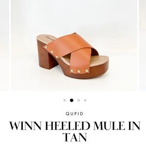 **BOHO** Studded Heeled Mule